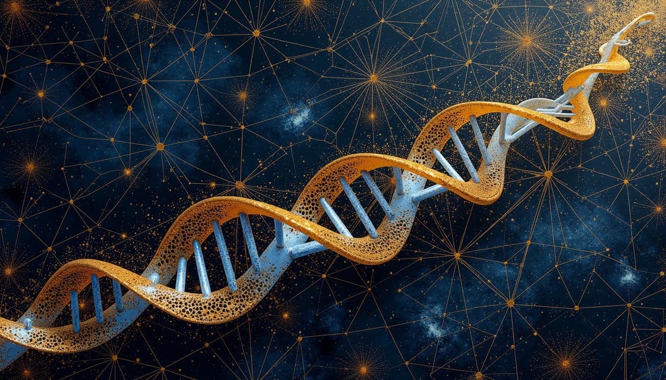 DNA analysis abstract golden helix
