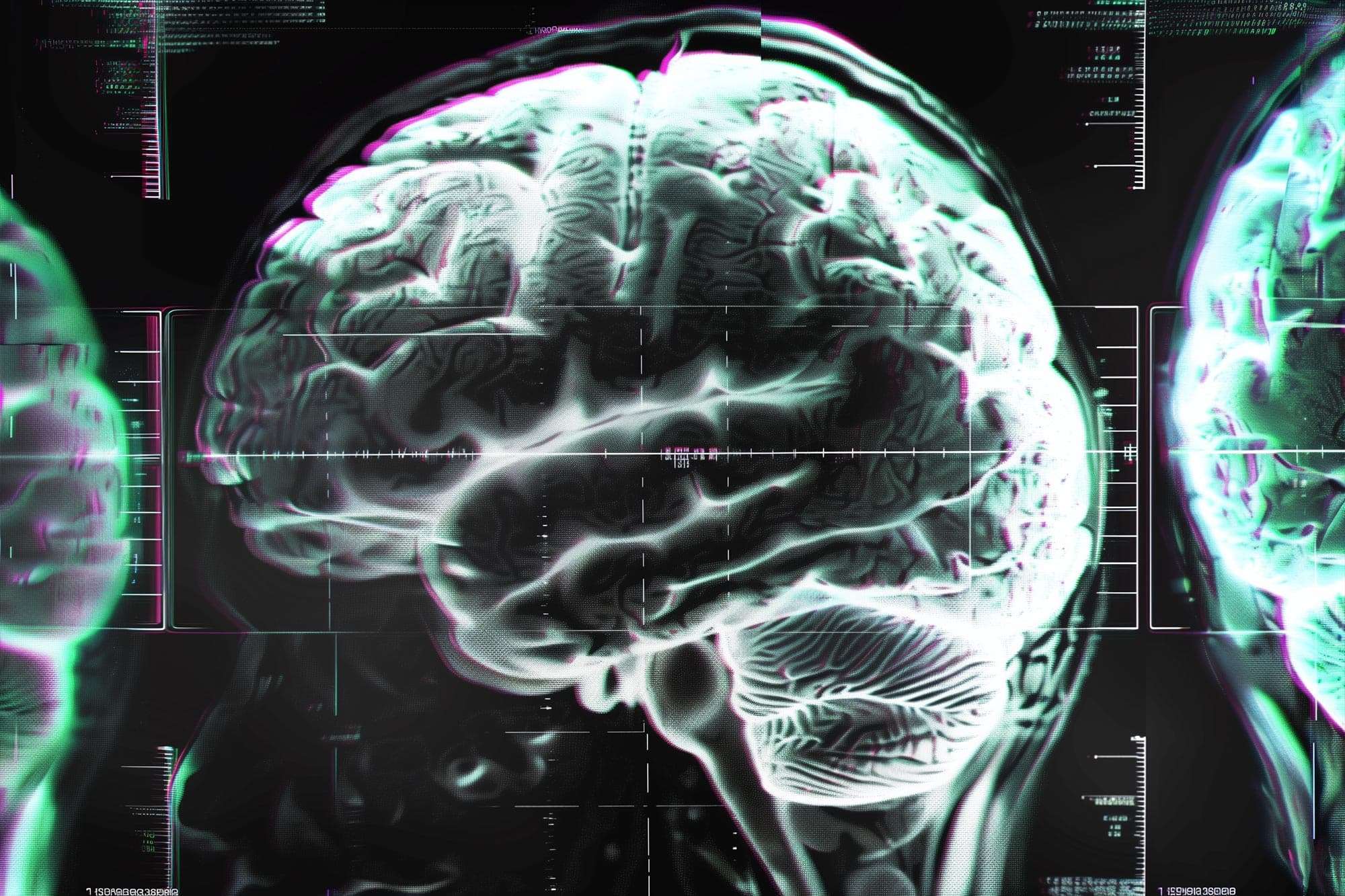 ADHD brain and medication interaction concept