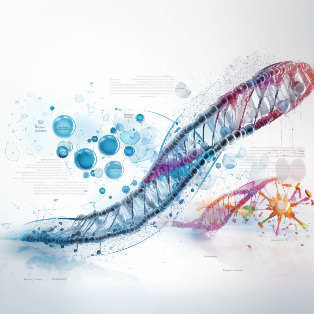 DNA pharmacogenomics illustration